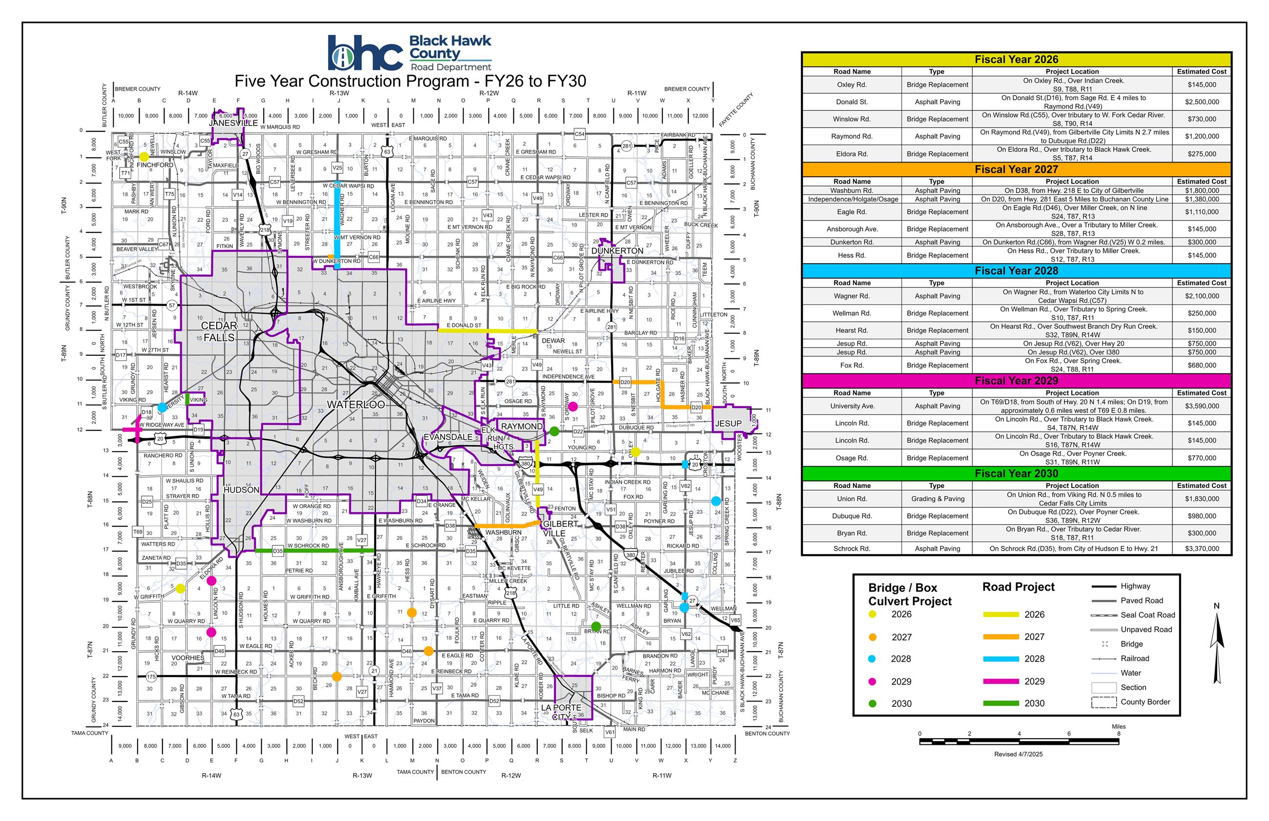 Five Year Construction Program- FY26-FY30