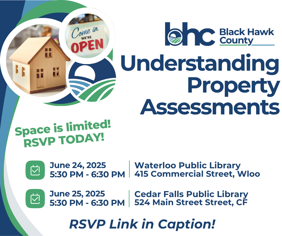 Blue and green graphic promoting events listed in news release. 